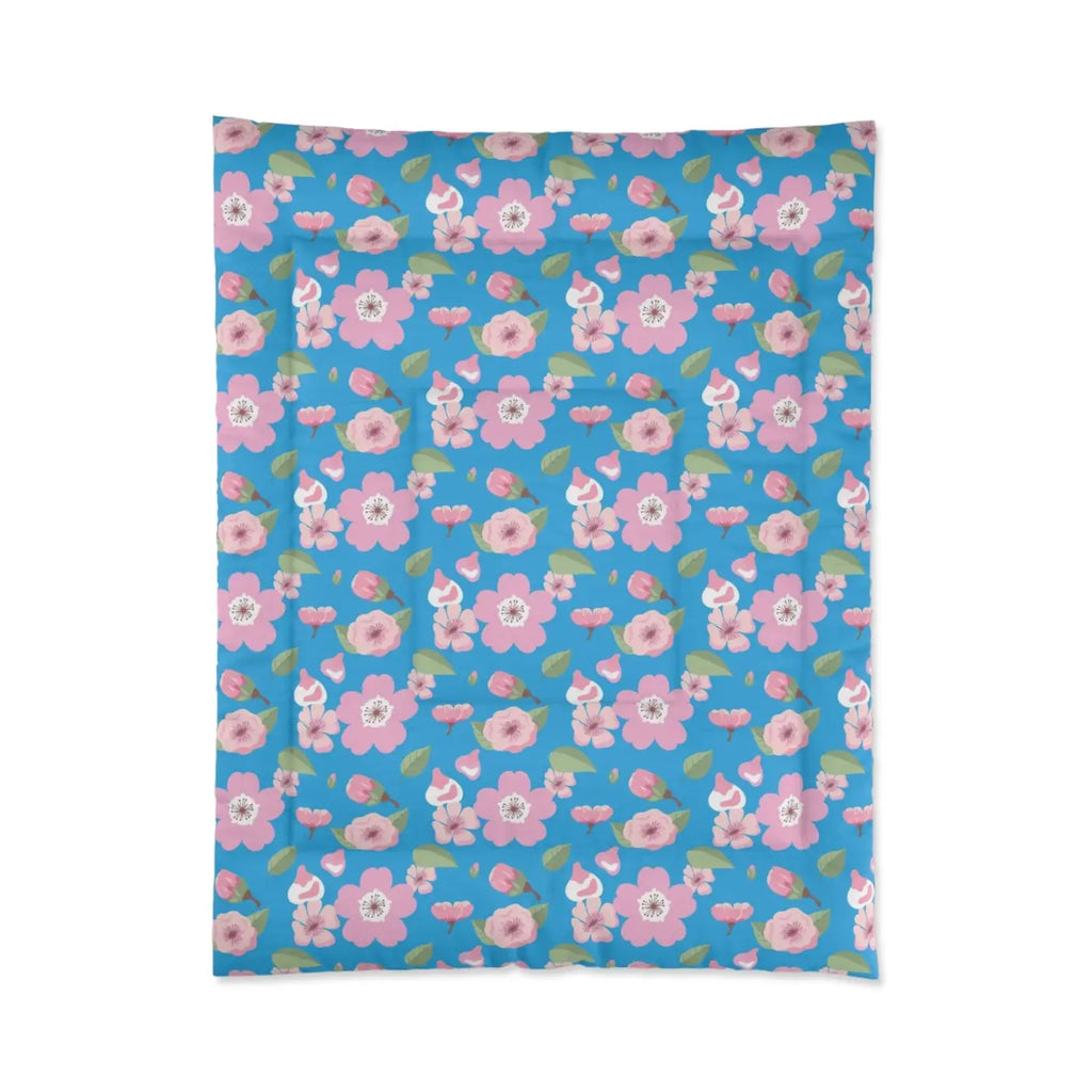 Cozy Pink Flora Comforter - Vibrant Room Refresh - DipaliZ