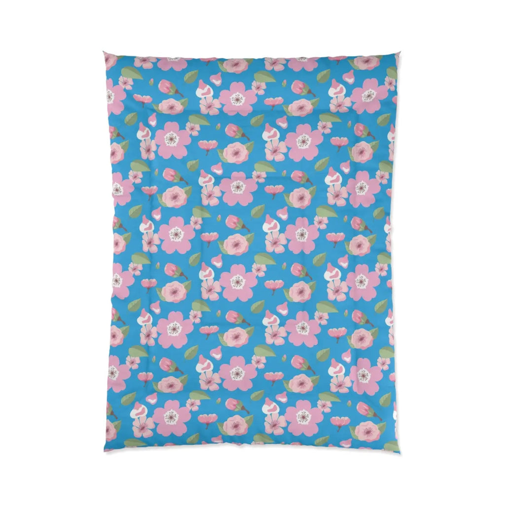 Cozy Pink Flora Comforter - Vibrant Room Refresh - DipaliZ
