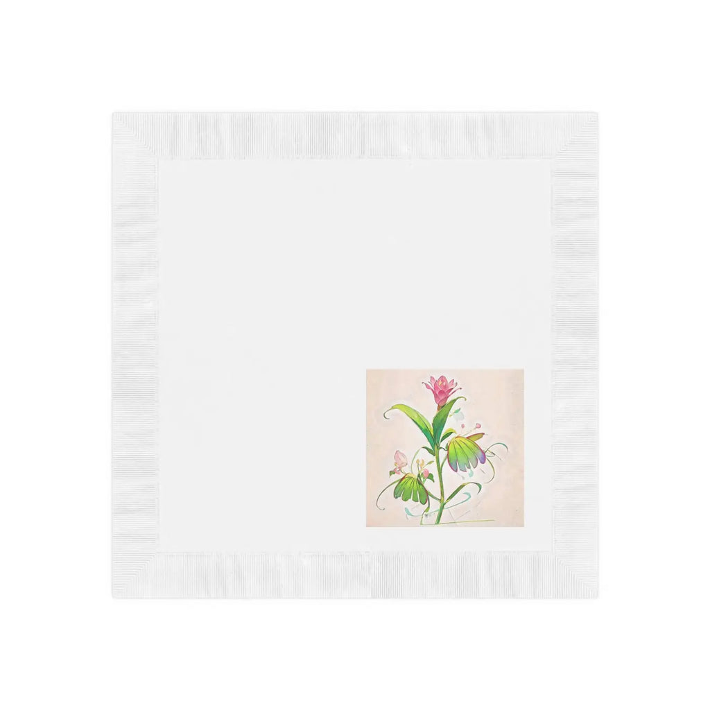 White Coined Napkins - Elegant Party Tabletop Essential - DipaliZ
