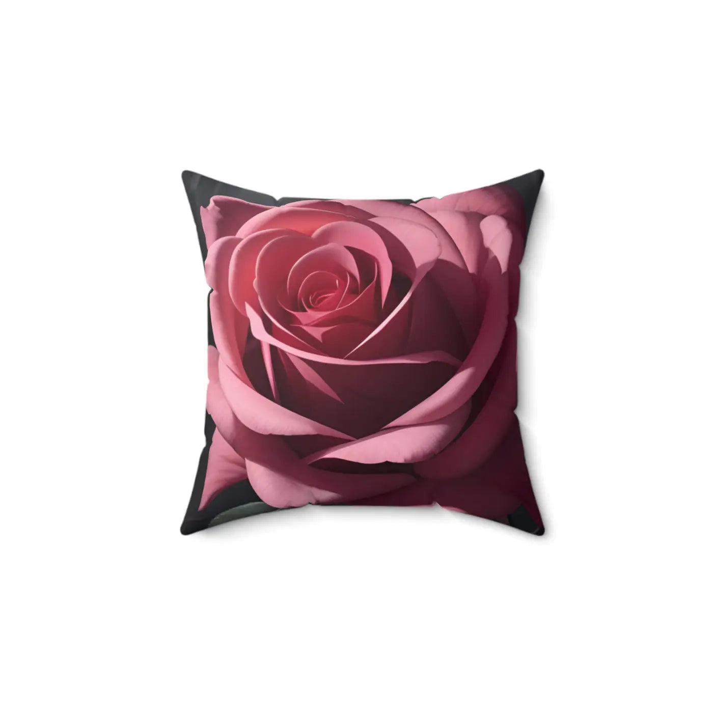 Pink Rose Throw Pillow - Polyester Square Design - DipaliZ