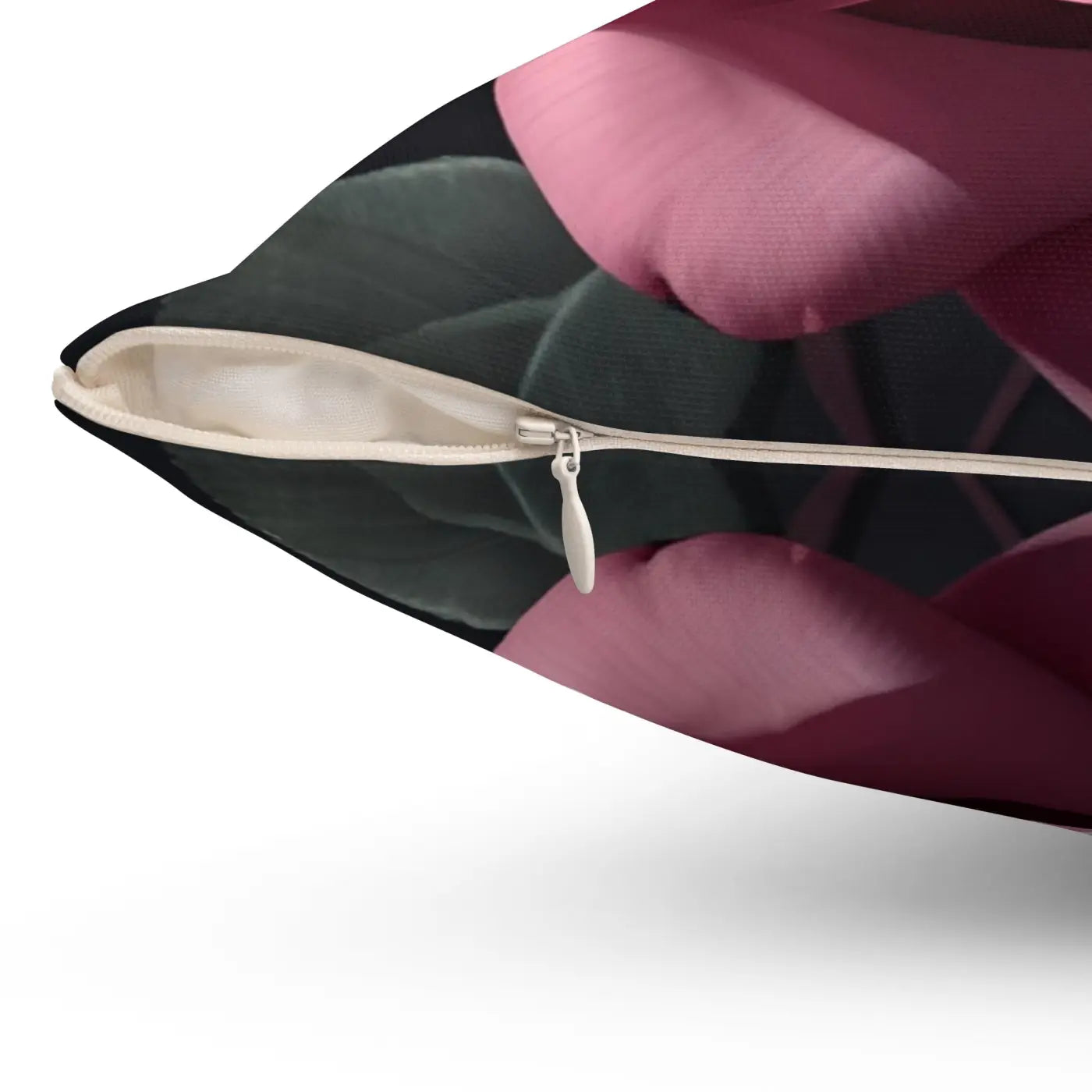 Pink Rose Throw Pillow - Polyester Square Design - DipaliZ