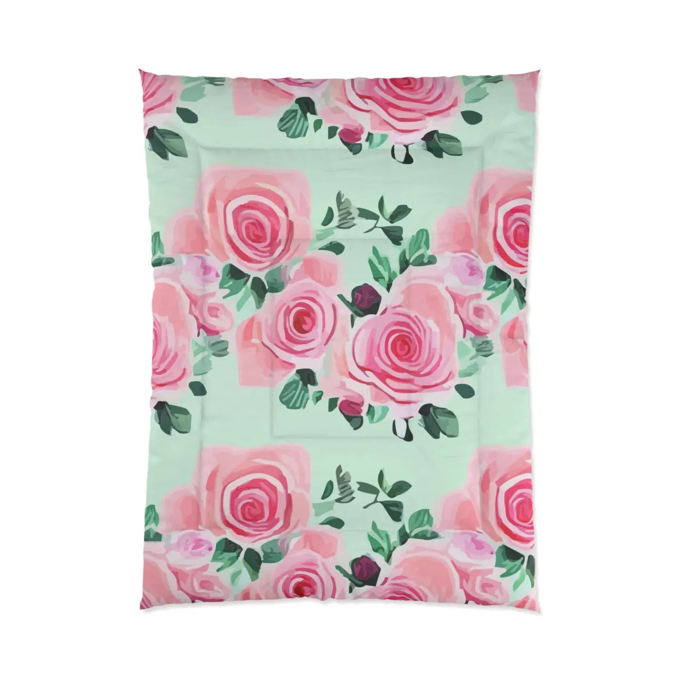 Pink Roses Pattern Blanket - Cozy Comfort and Style - DipaliZ