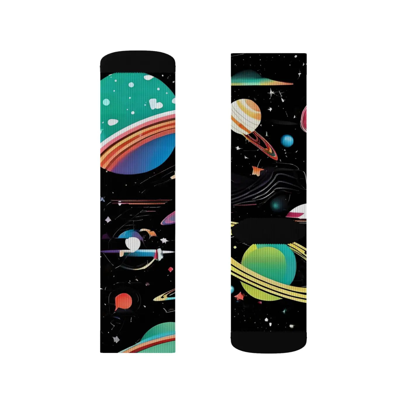 Planets Socks - Solar System Sublimation Design - DipaliZ