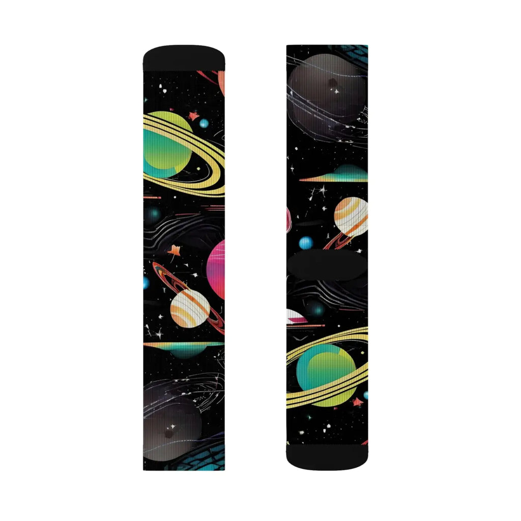 Planets Socks - Solar System Sublimation Design - DipaliZ