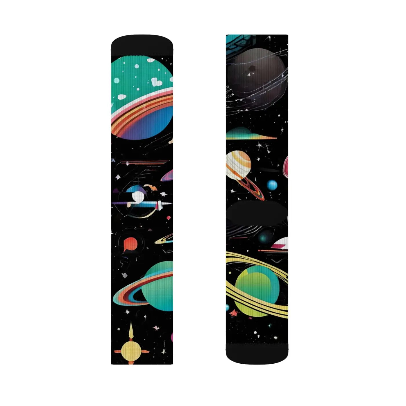 Planets Socks - Solar System Sublimation Design - DipaliZ