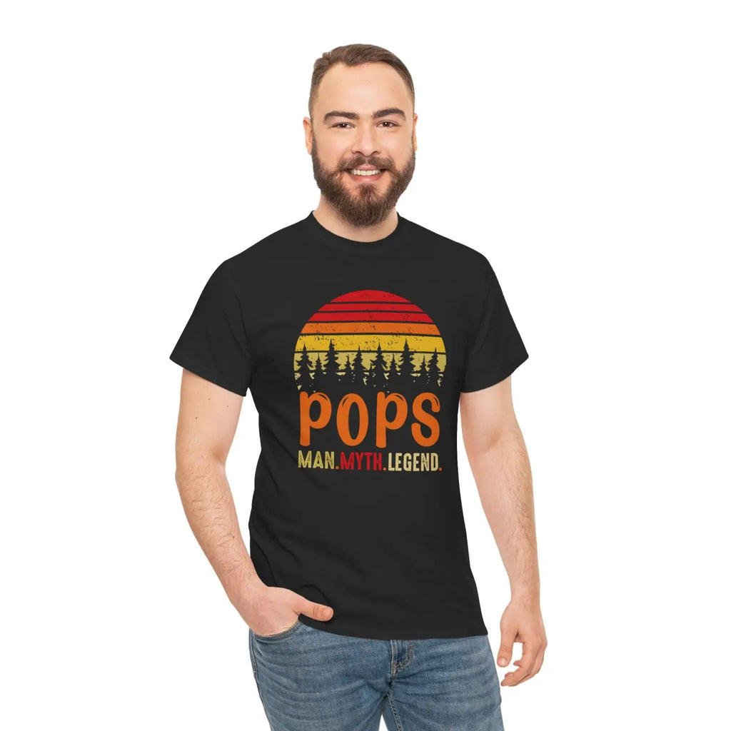 Pops Man Myth Legend Deluxe T Shirt - Unisex Heavy Cotton - DipaliZ