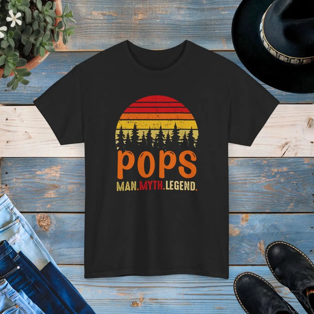 Pops Man Myth Legend Deluxe T Shirt - Unisex Heavy Cotton - DipaliZ