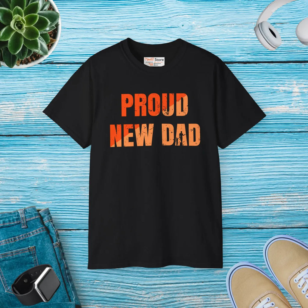 New Dad Unisex Ultra Cotton Tee - Sustainable Comfort - DipaliZ