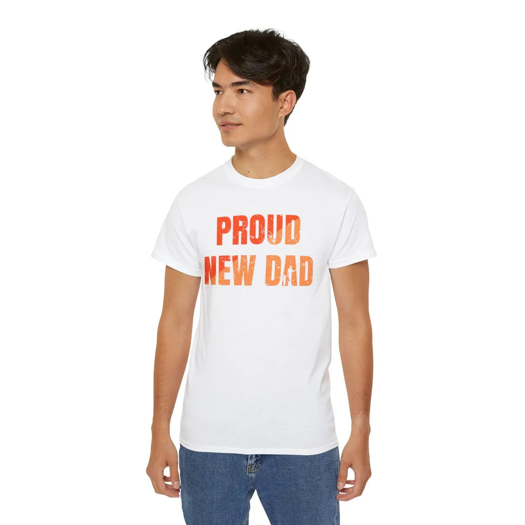 New Dad Unisex Ultra Cotton Tee - Sustainable Comfort - DipaliZ
