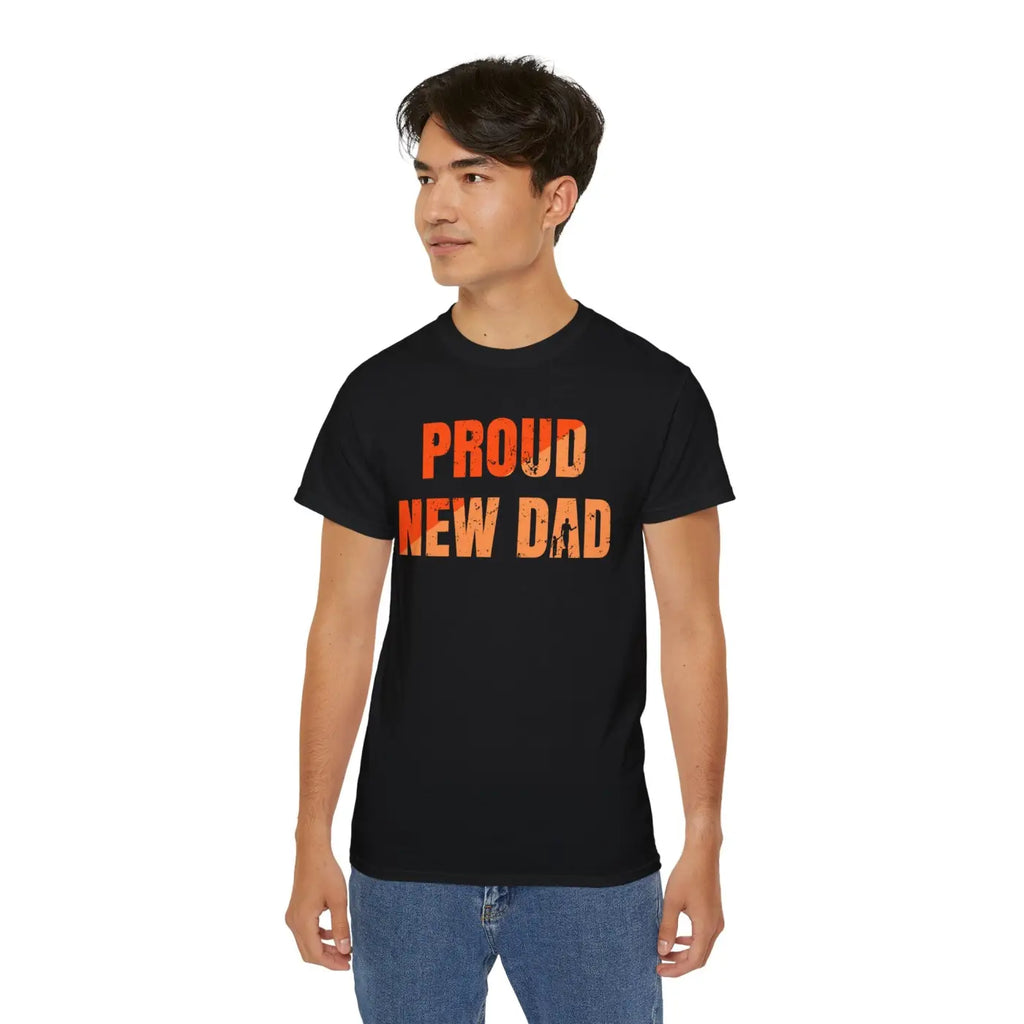 New Dad Unisex Ultra Cotton Tee - Sustainable Comfort - DipaliZ