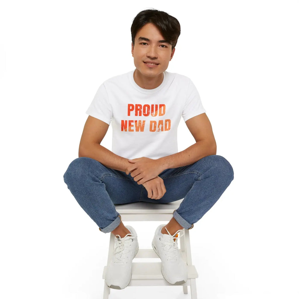 New Dad Unisex Ultra Cotton Tee - Sustainable Comfort - DipaliZ
