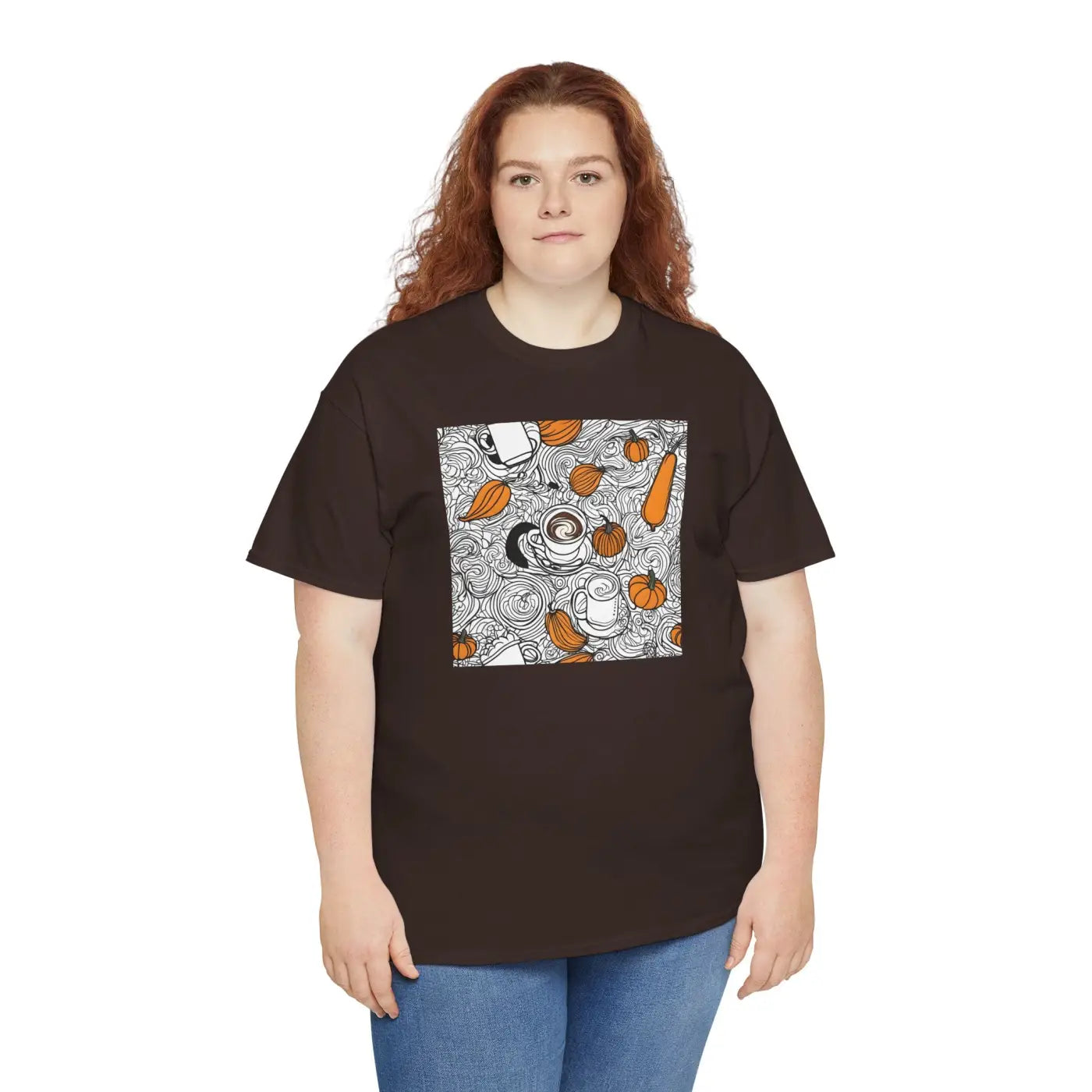 Pumpkin Spice Latte Deluxe T Shirt - Unisex Heavy Cotton - DipaliZ
