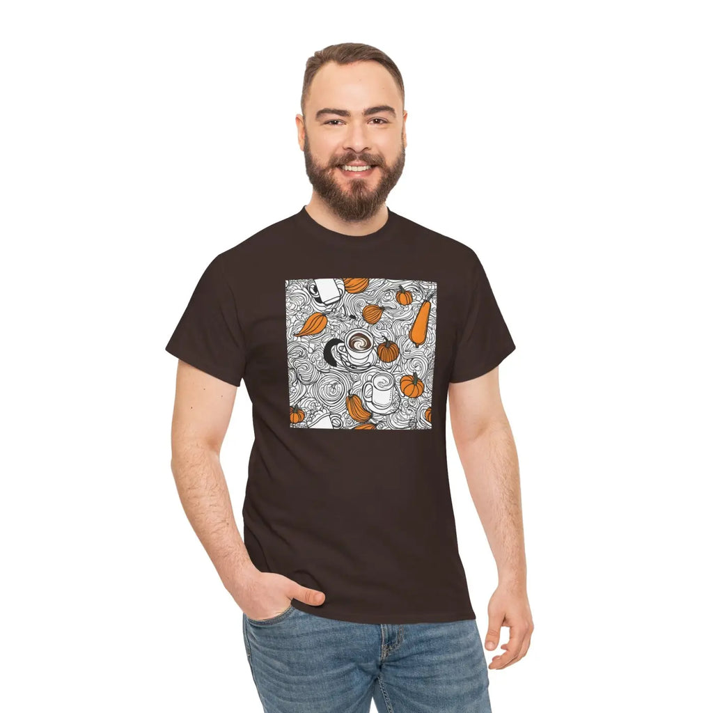 Pumpkin Spice Latte Deluxe T Shirt - Unisex Heavy Cotton - DipaliZ