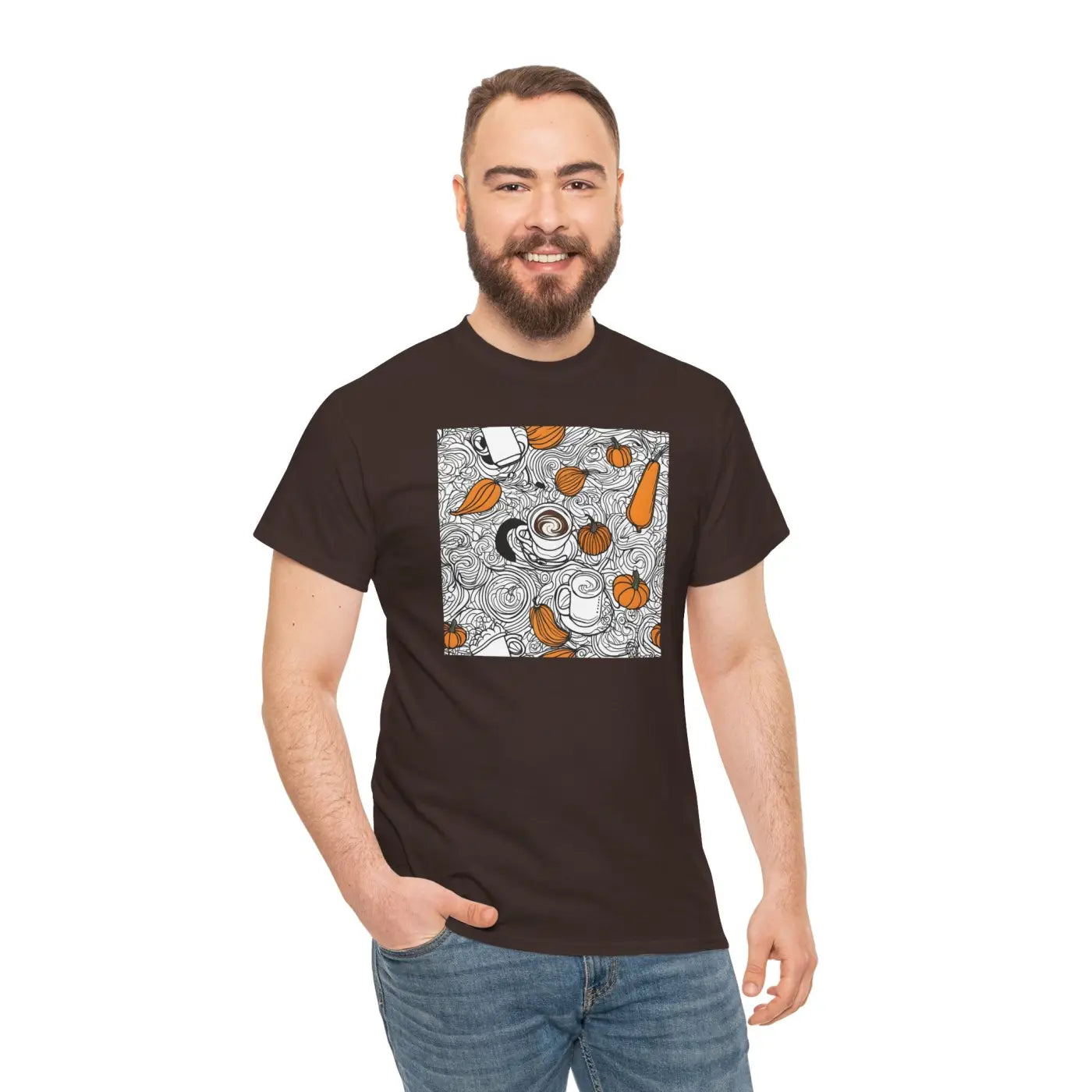 Pumpkin Spice Latte Deluxe T Shirt - Unisex Heavy Cotton - DipaliZ