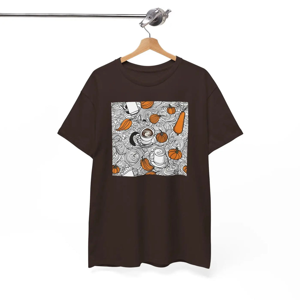 Pumpkin Spice Latte Deluxe T Shirt - Unisex Heavy Cotton - DipaliZ