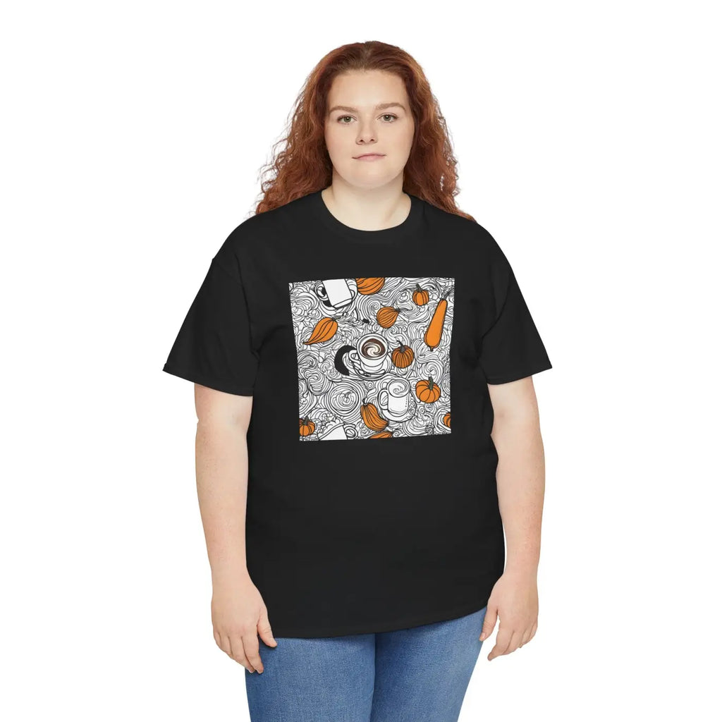 Pumpkin Spice Latte Deluxe T Shirt - Unisex Heavy Cotton - DipaliZ