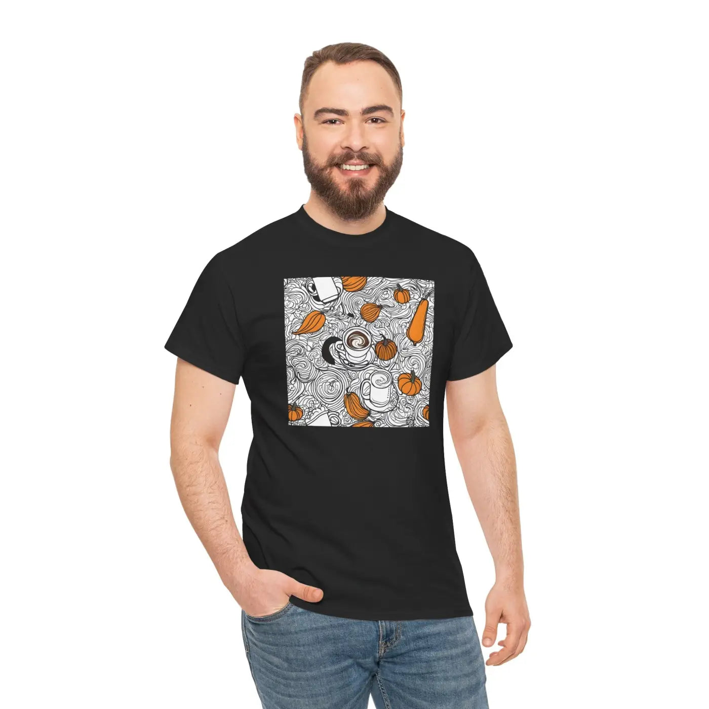 Pumpkin Spice Latte Deluxe T Shirt - Unisex Heavy Cotton - DipaliZ