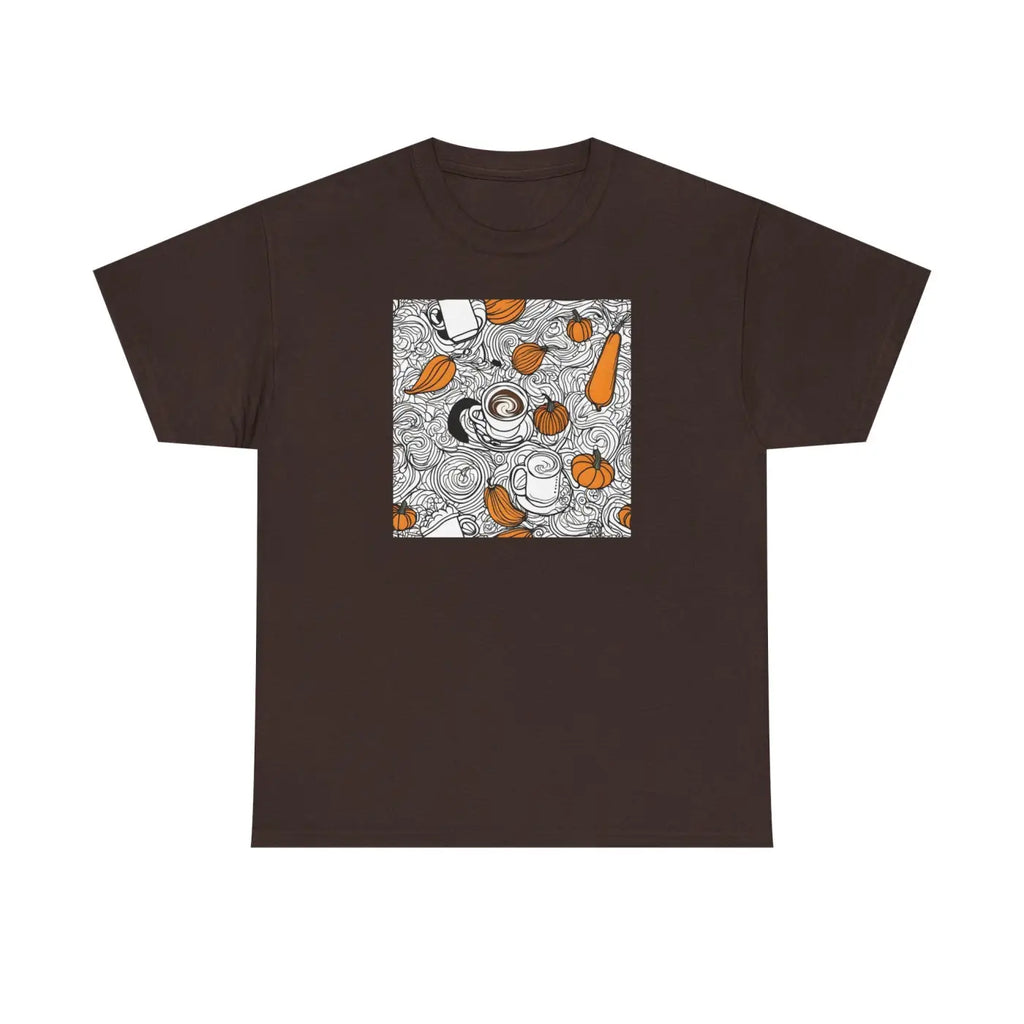Pumpkin Spice Latte Deluxe T Shirt - Unisex Heavy Cotton - DipaliZ