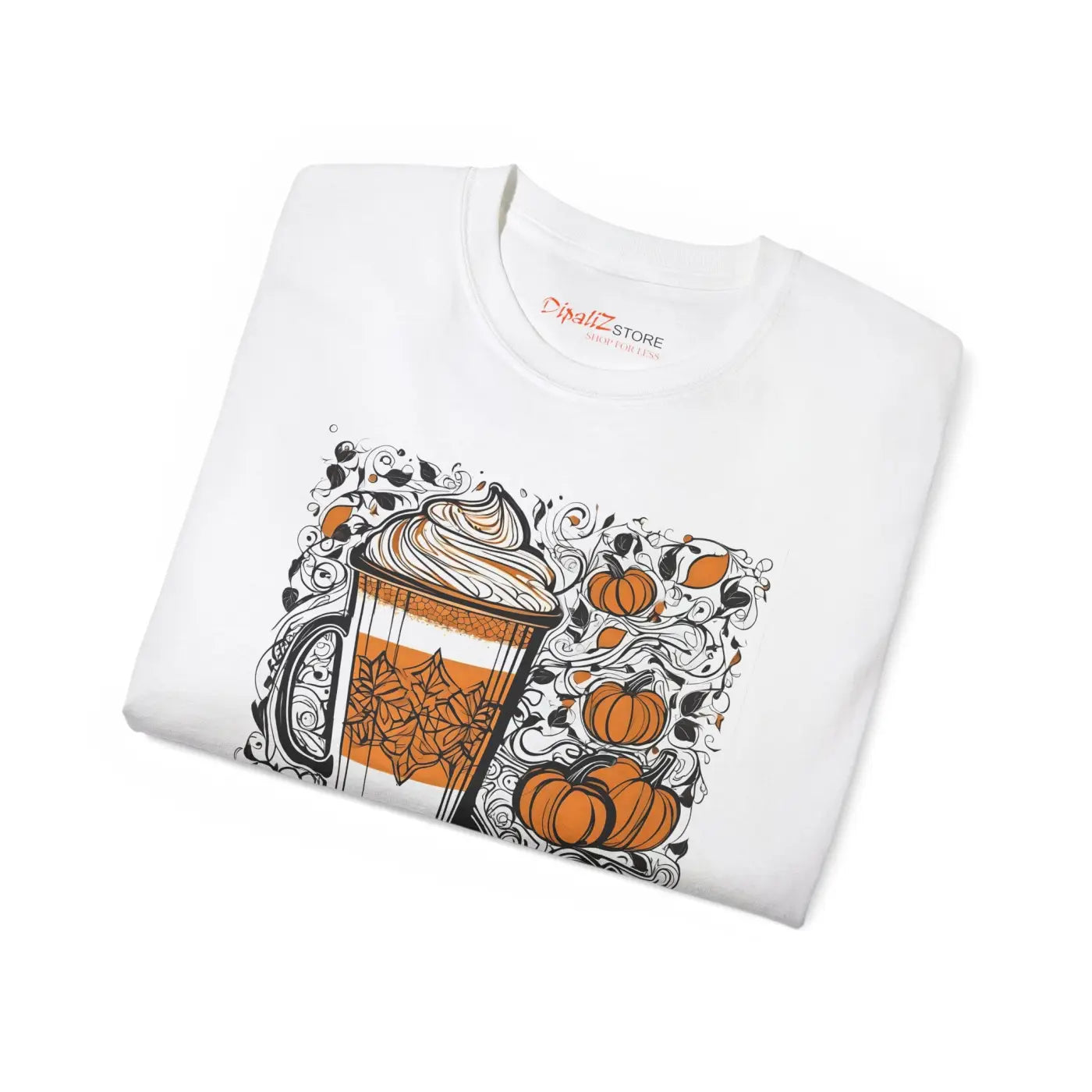 Unisex Ultra Cotton Tee - Pumpkin Spice Latte Design - DipaliZ