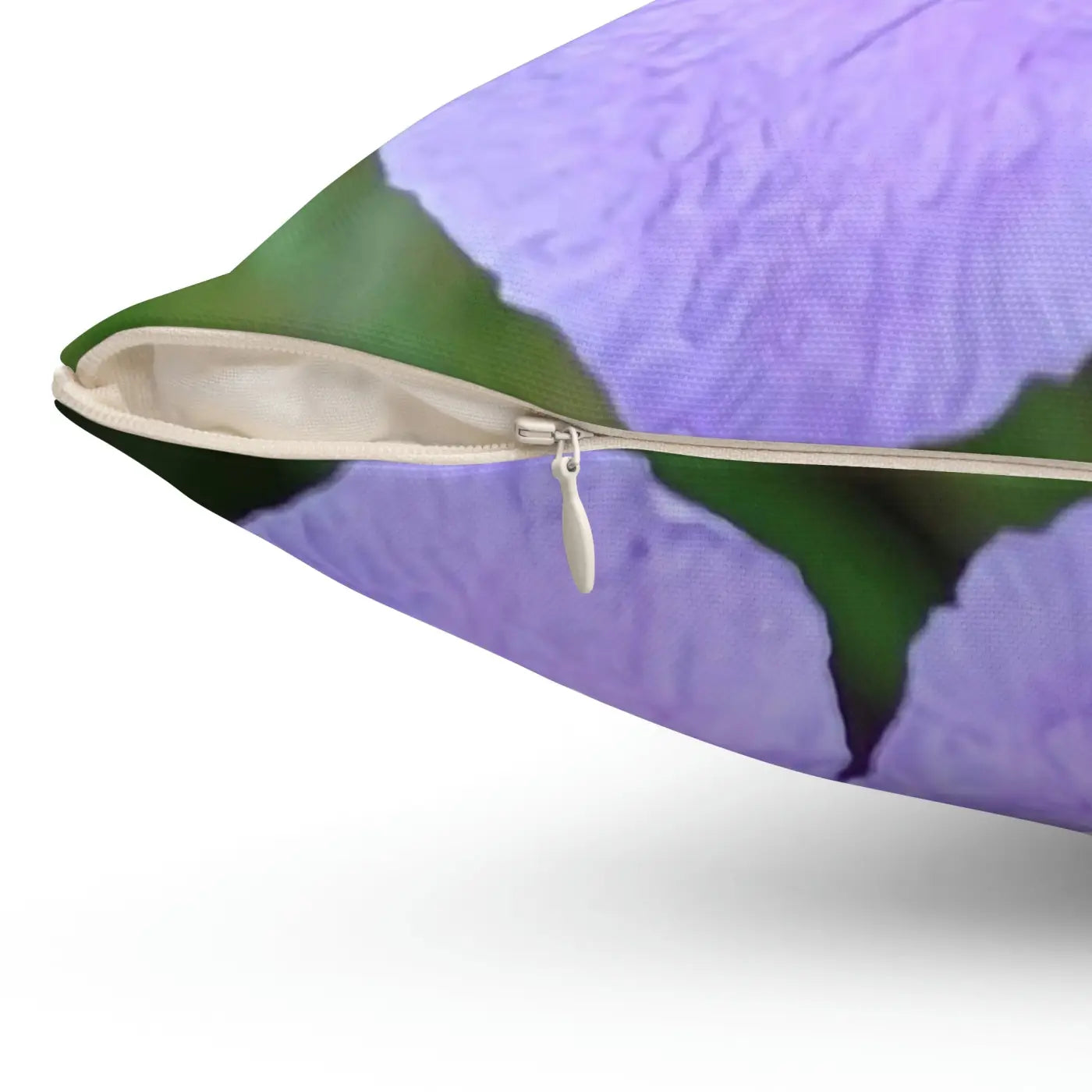 Spun Polyester Square Pillow - Purple Flower Design - DipaliZ