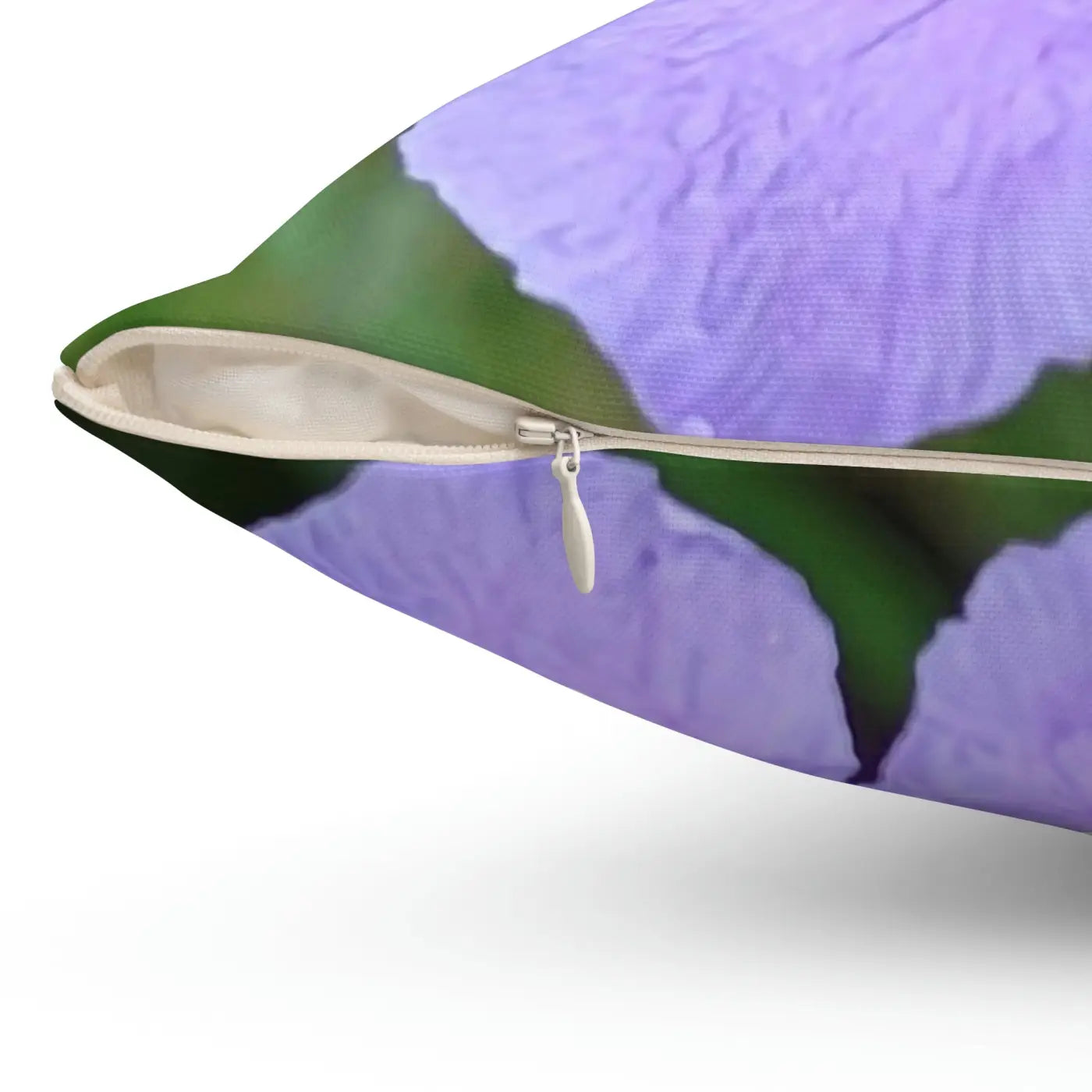 Spun Polyester Square Pillow - Purple Flower Design - DipaliZ