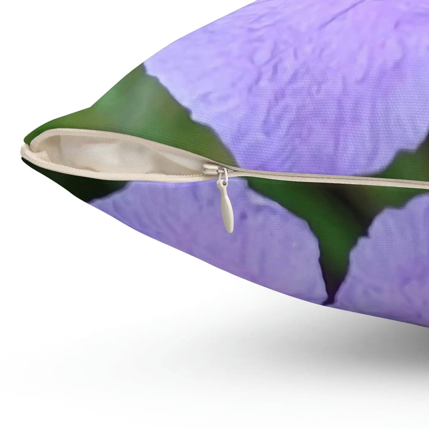 Spun Polyester Square Pillow - Purple Flower Design - DipaliZ