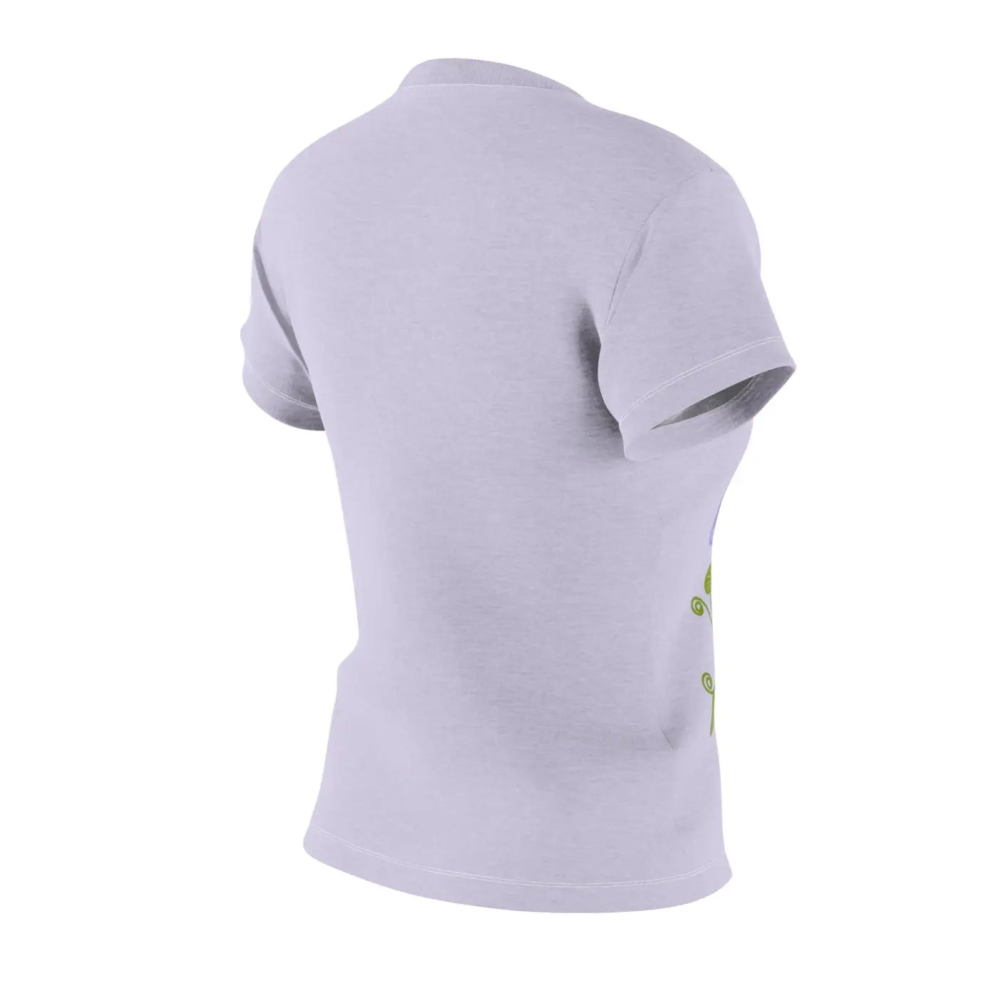 Purple Flowers Polyester Tee - Vibrant Floral Design - DipaliZ