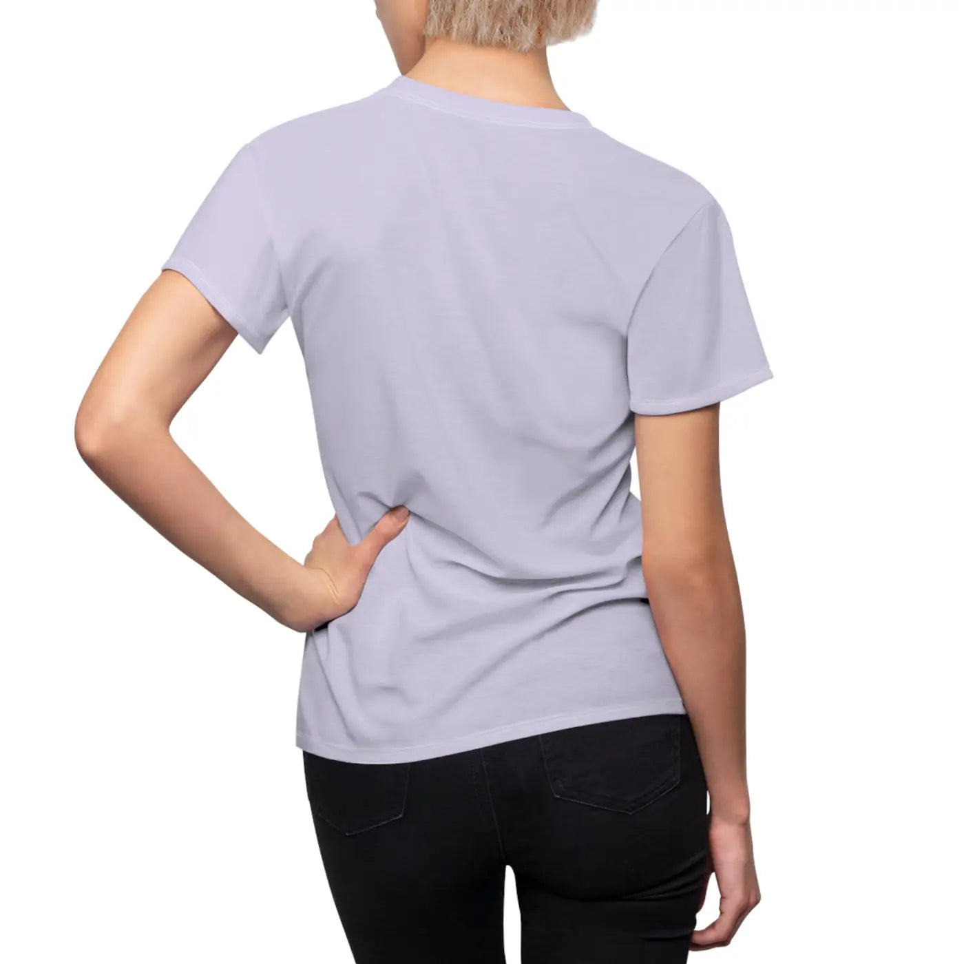 Purple Flowers Polyester Tee - Vibrant Floral Design - DipaliZ