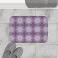 Purple Geometric Bath Mat - Elegant Bathroom Comfort - DipaliZ