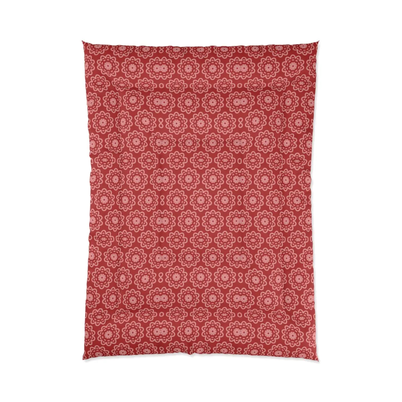 Red Floral Abstract Blanket - Vibrant Cozy Comfort - DipaliZ