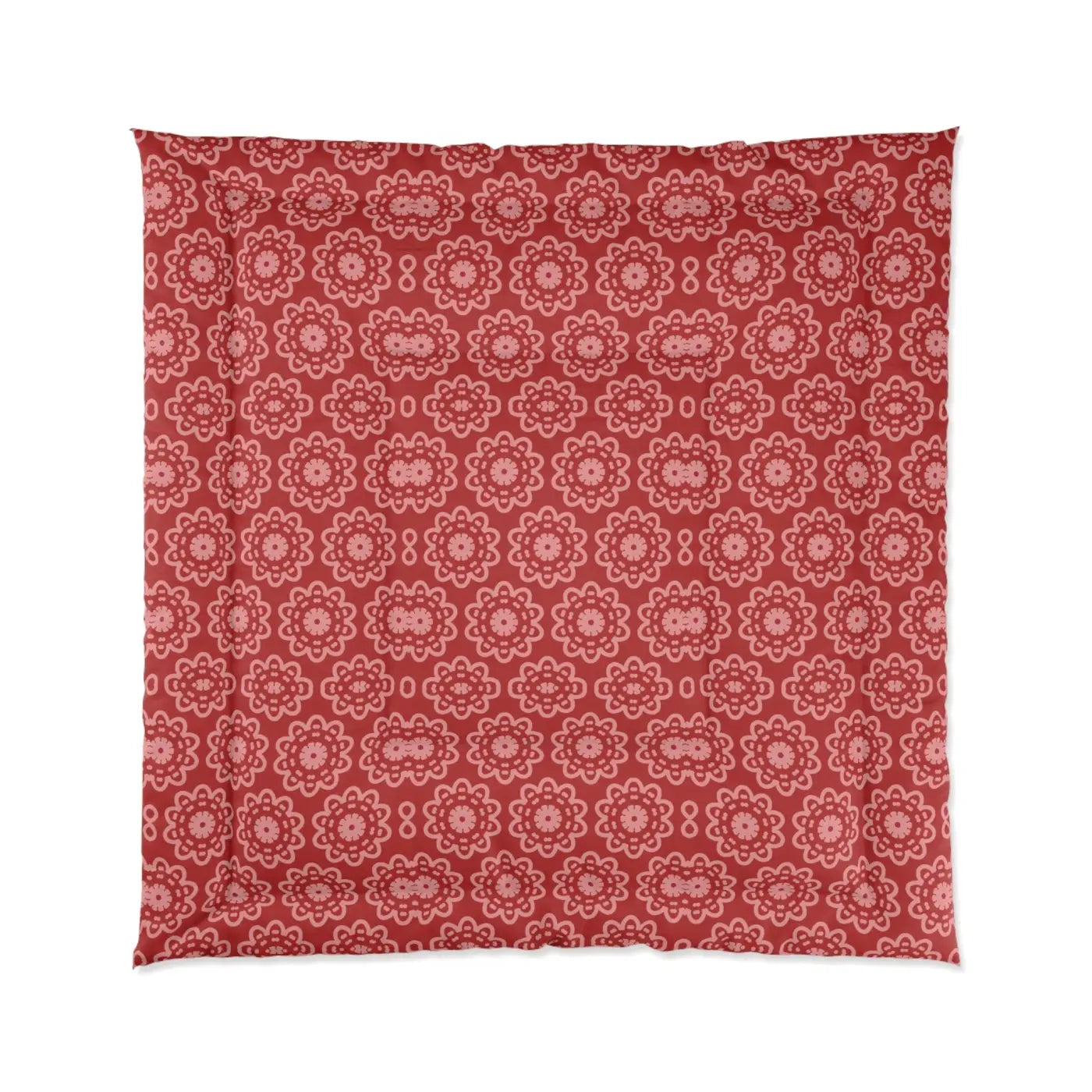 Red Floral Abstract Blanket - Vibrant Cozy Comfort - DipaliZ