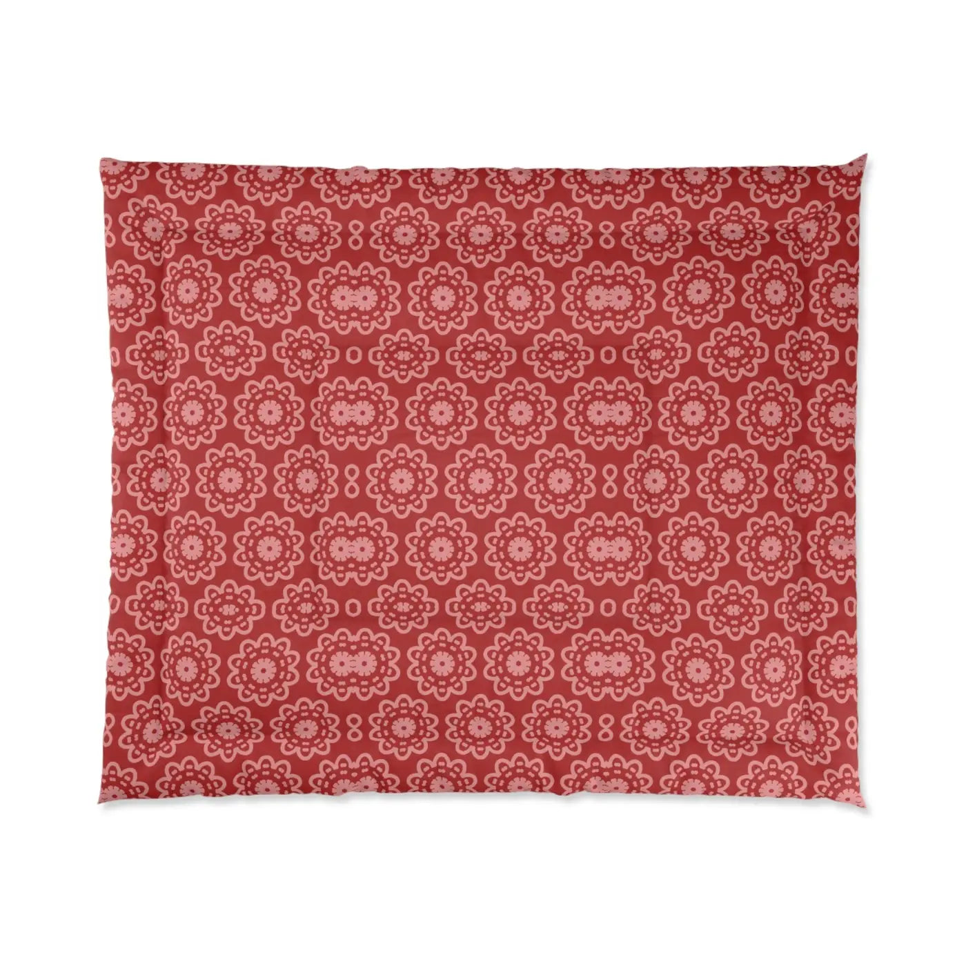 Red Floral Abstract Blanket - Vibrant Cozy Comfort - DipaliZ