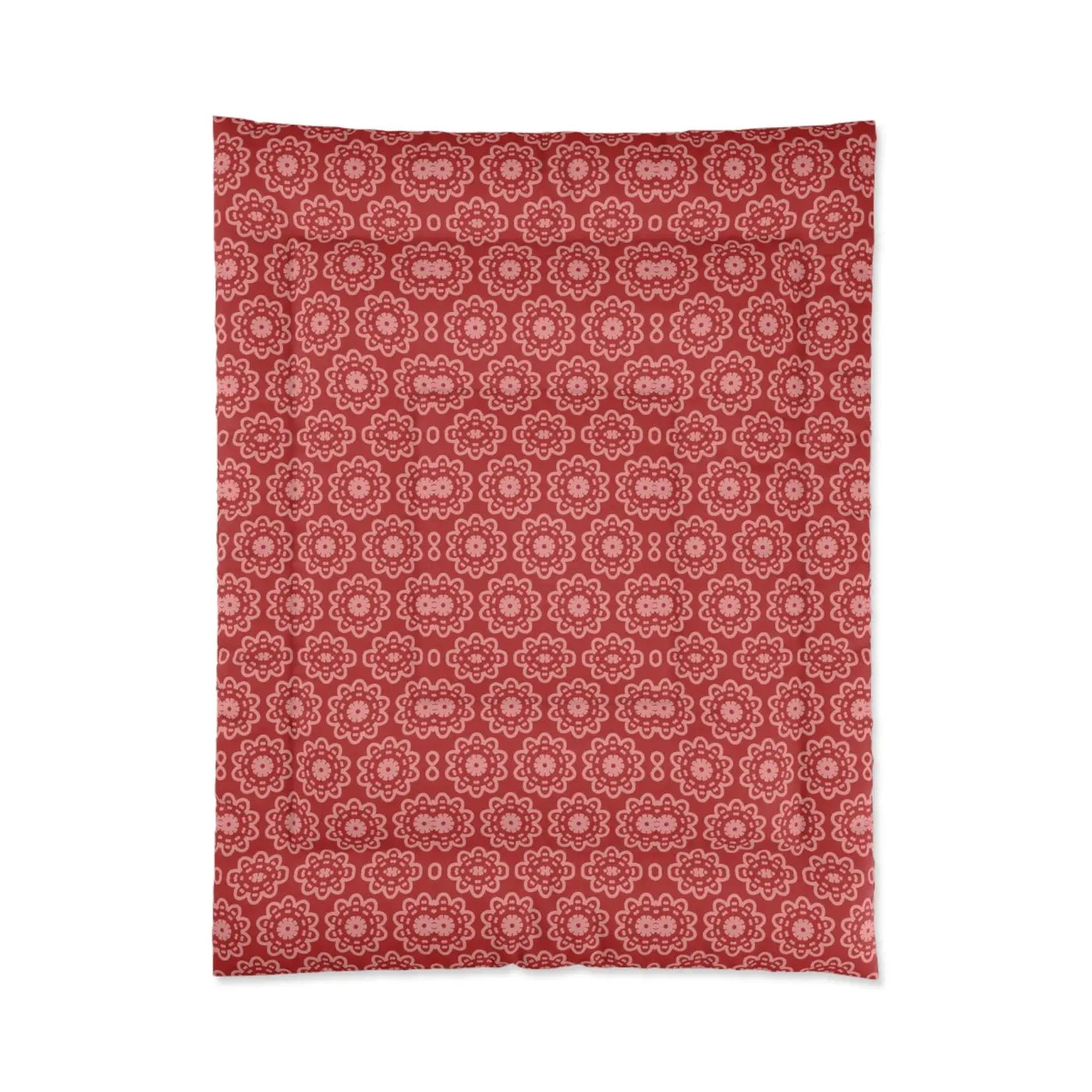 Red Floral Abstract Blanket - Vibrant Cozy Comfort - DipaliZ