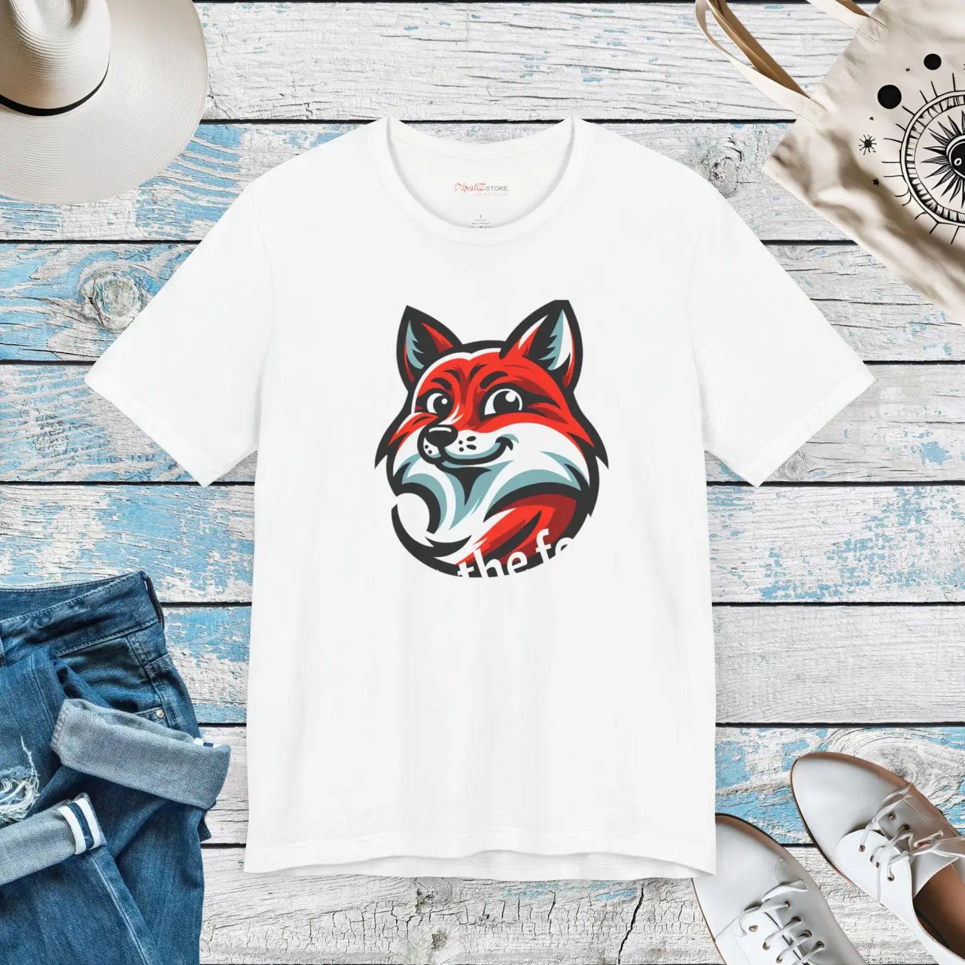 What the Fox Unisex Jersey Short Sleeve Tee - Red Fox - DipaliZ
