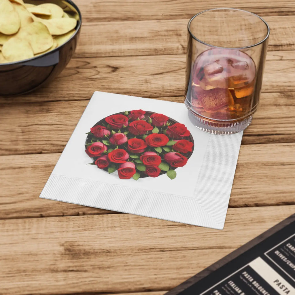 White Coined Napkins - Elegant Party Essentials - DipaliZ