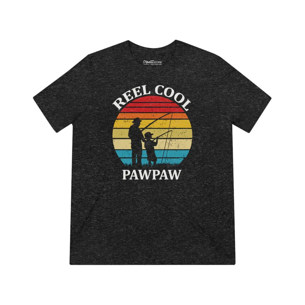 Fishing Reel Cool Paw Paw Triblend Tee - Comfort Fit - DipaliZ