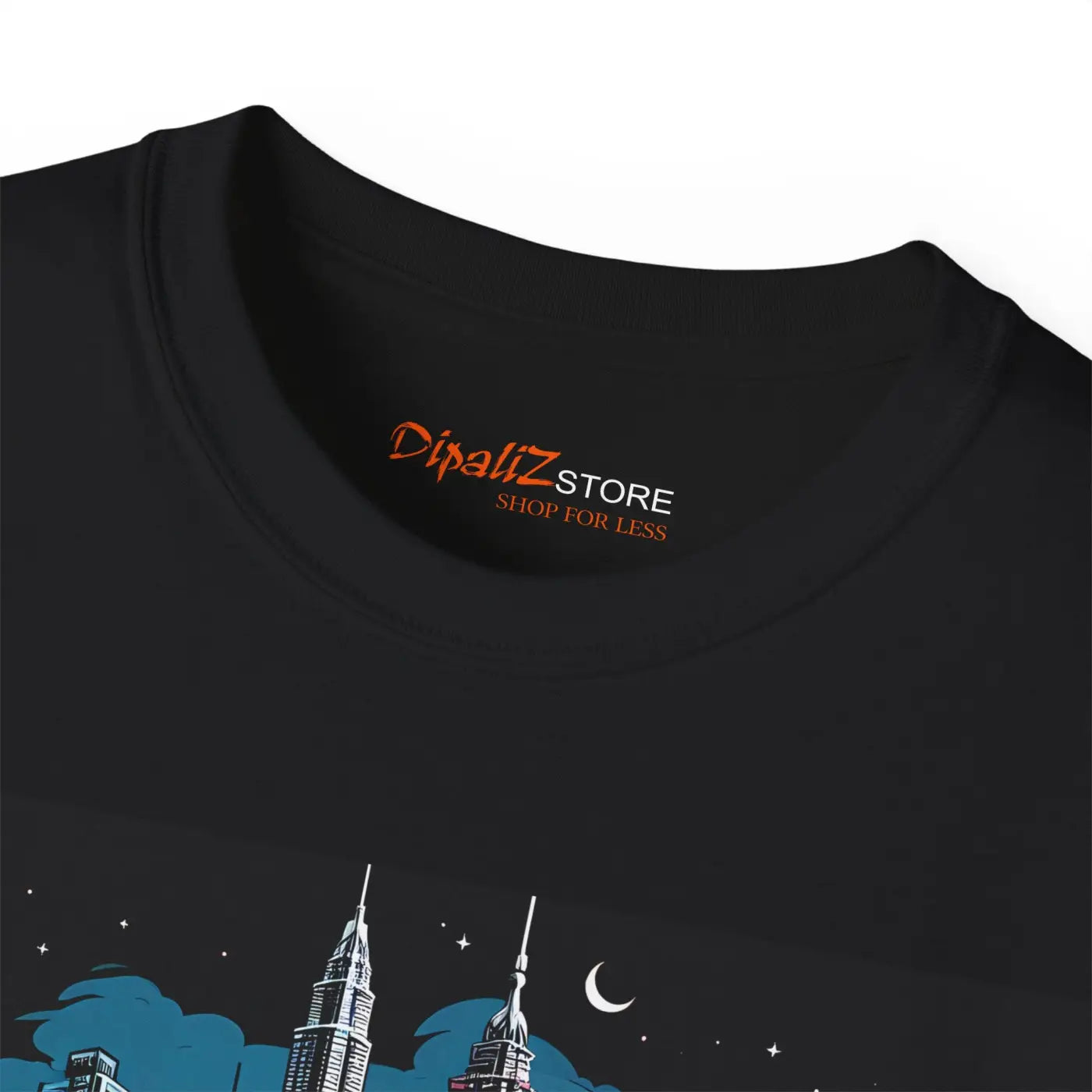 Urban Motorcycle Unisex Ultra Cotton Tee - Bold Cityscape - DipaliZ