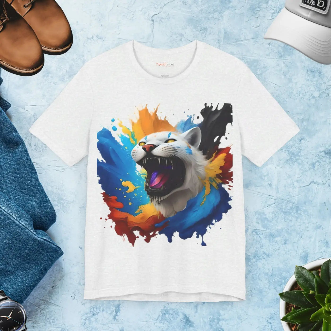 Roaring Lion Jersey Short Sleeve Tee - Unisex Fit - DipaliZ