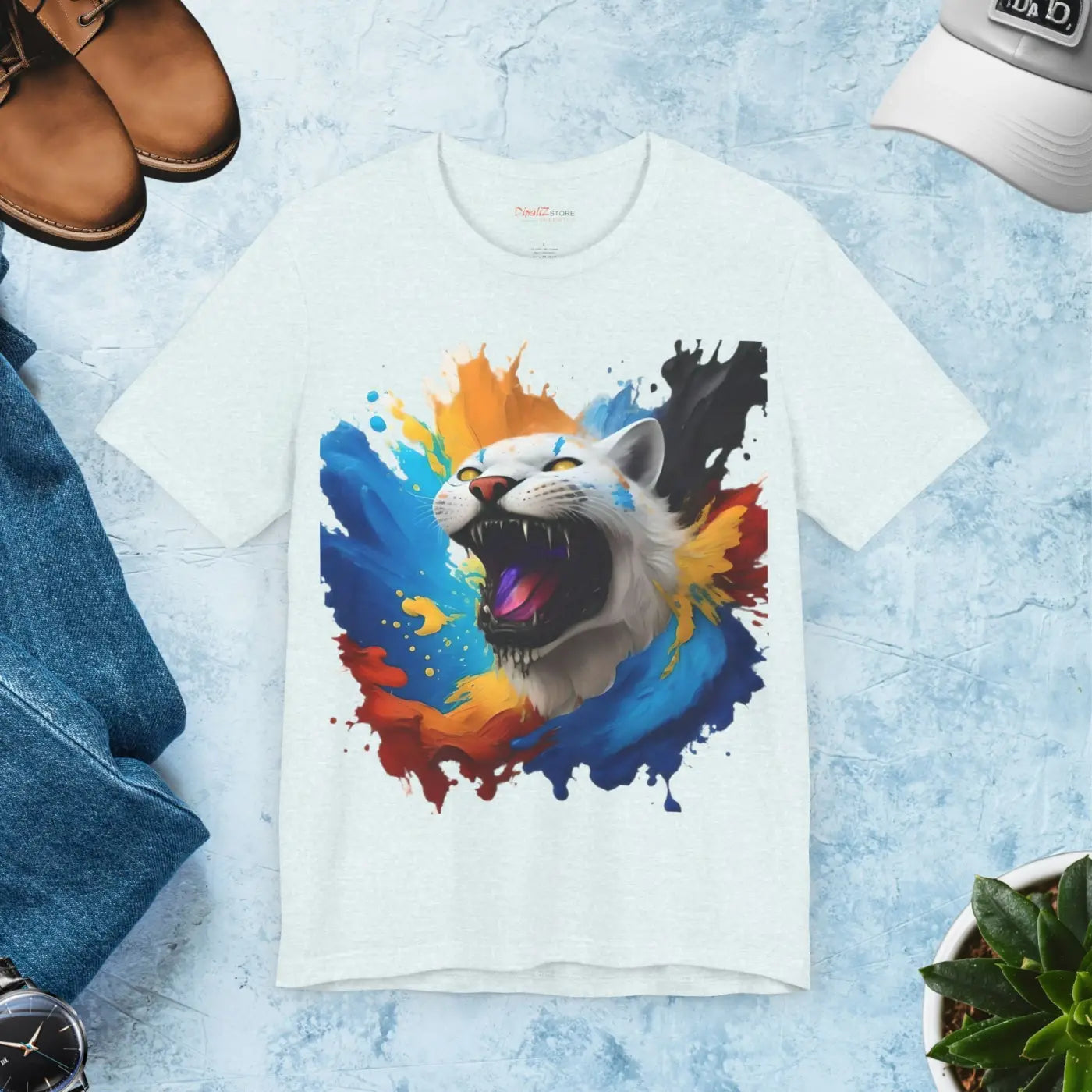 Roaring Lion Jersey Short Sleeve Tee - Unisex Fit - DipaliZ