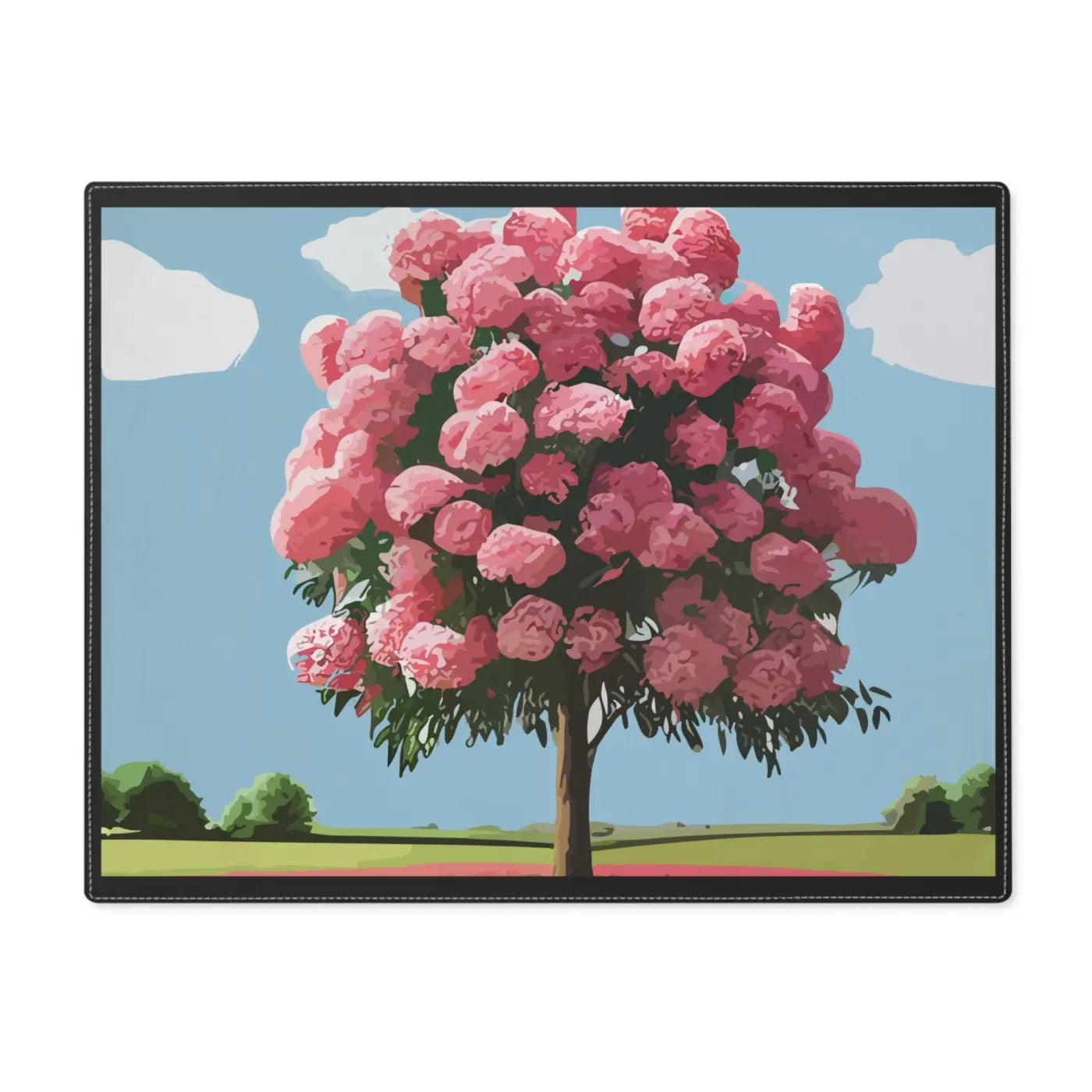 Rose Shrub Cotton Placemat - Vibrant Floral Dining - DipaliZ