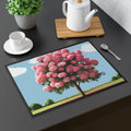 Rose Shrub Cotton Placemat - Vibrant Floral Dining - DipaliZ
