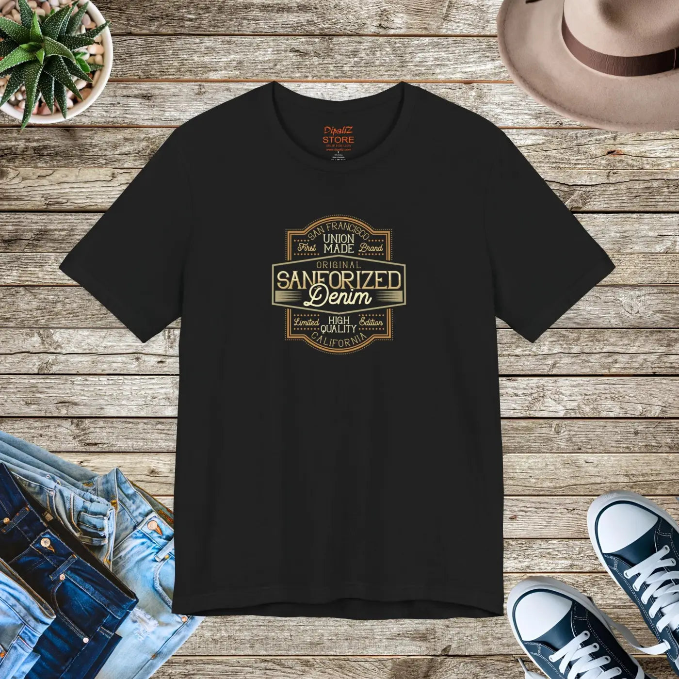 San Francisco Denim Jersey Short Sleeve Tee - Unisex - DipaliZ