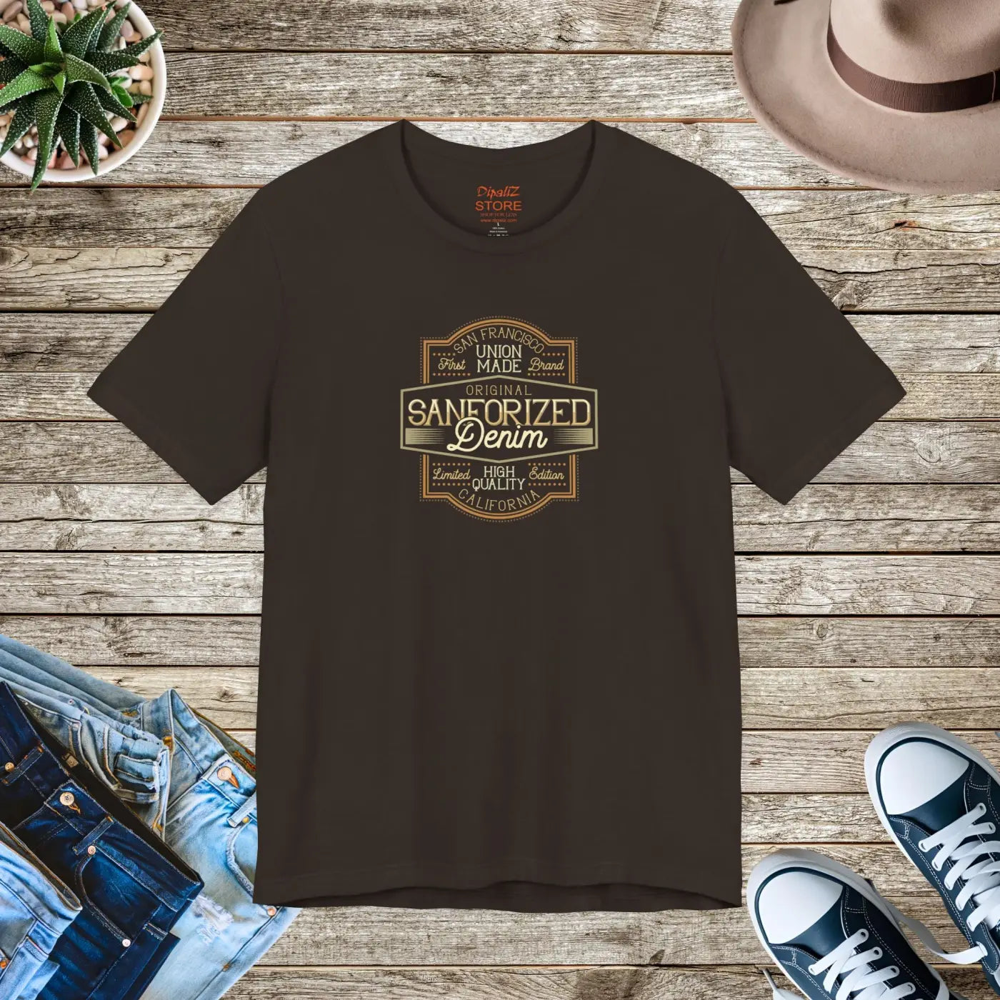 San Francisco Denim Jersey Short Sleeve Tee - Unisex - DipaliZ
