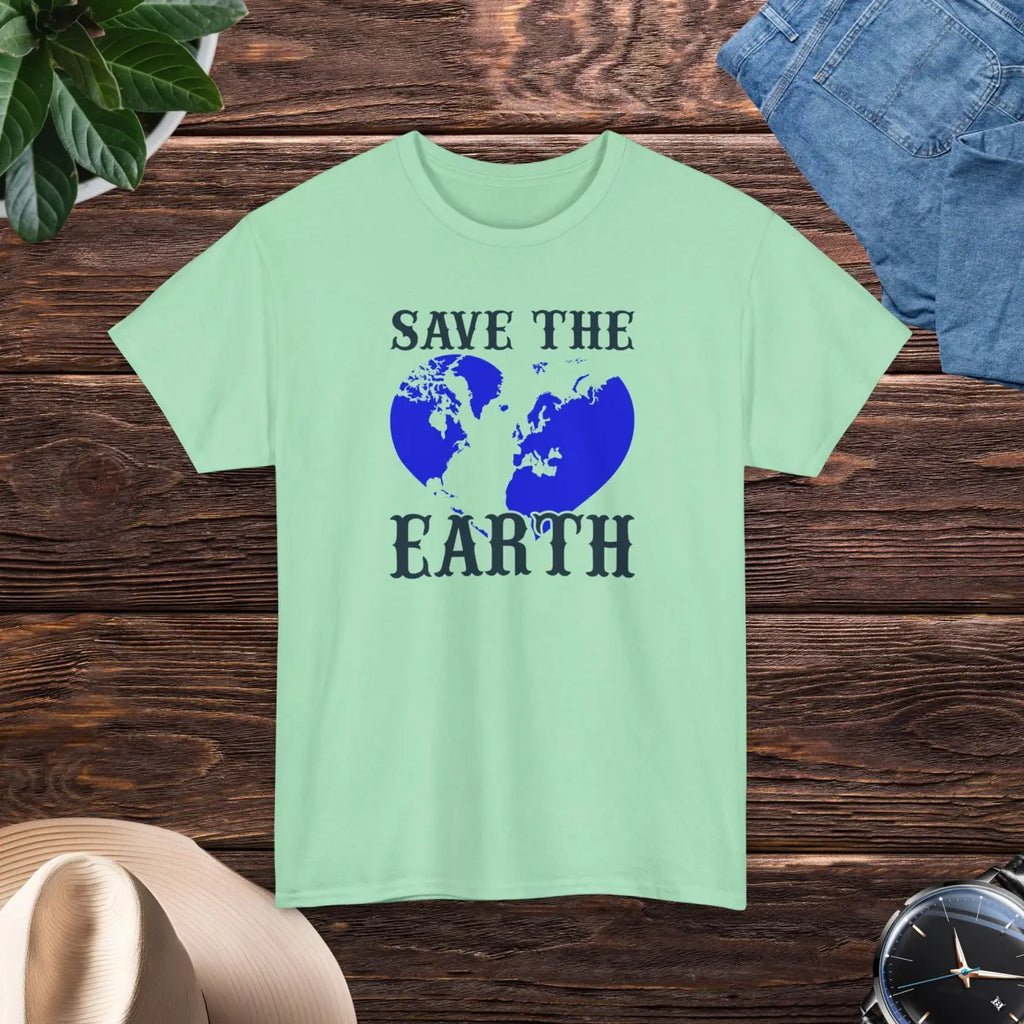 Earth Day Unisex Deluxe T Shirt - Heavy Cotton Tee - DipaliZ