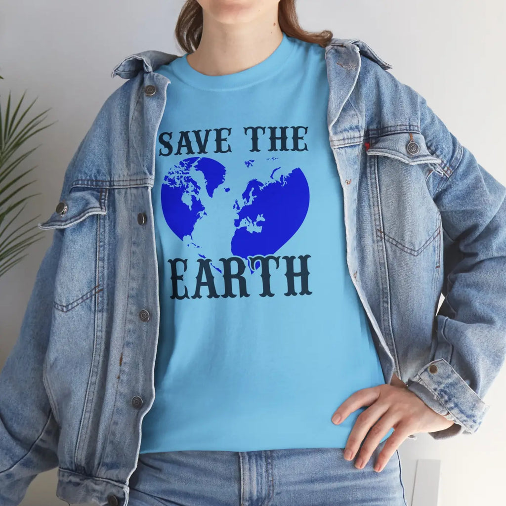 Earth Day Unisex Deluxe T Shirt - Heavy Cotton Tee - DipaliZ
