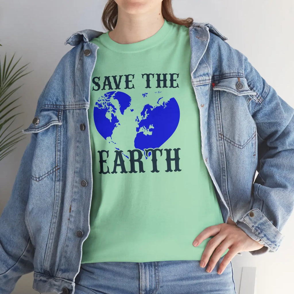 Earth Day Unisex Deluxe T Shirt - Heavy Cotton Tee - DipaliZ