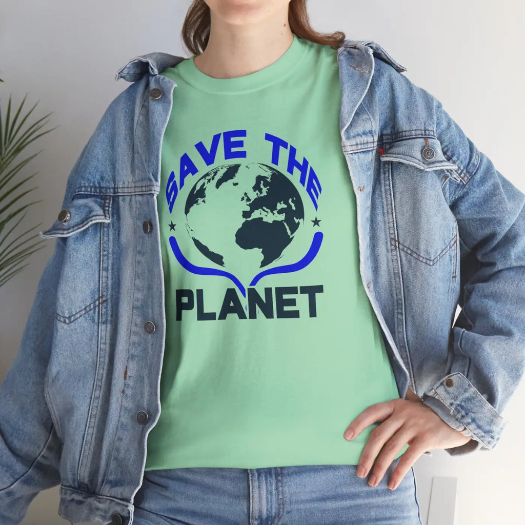Earth Day Unisex Deluxe T Shirt - Heavy Cotton Tee - DipaliZ
