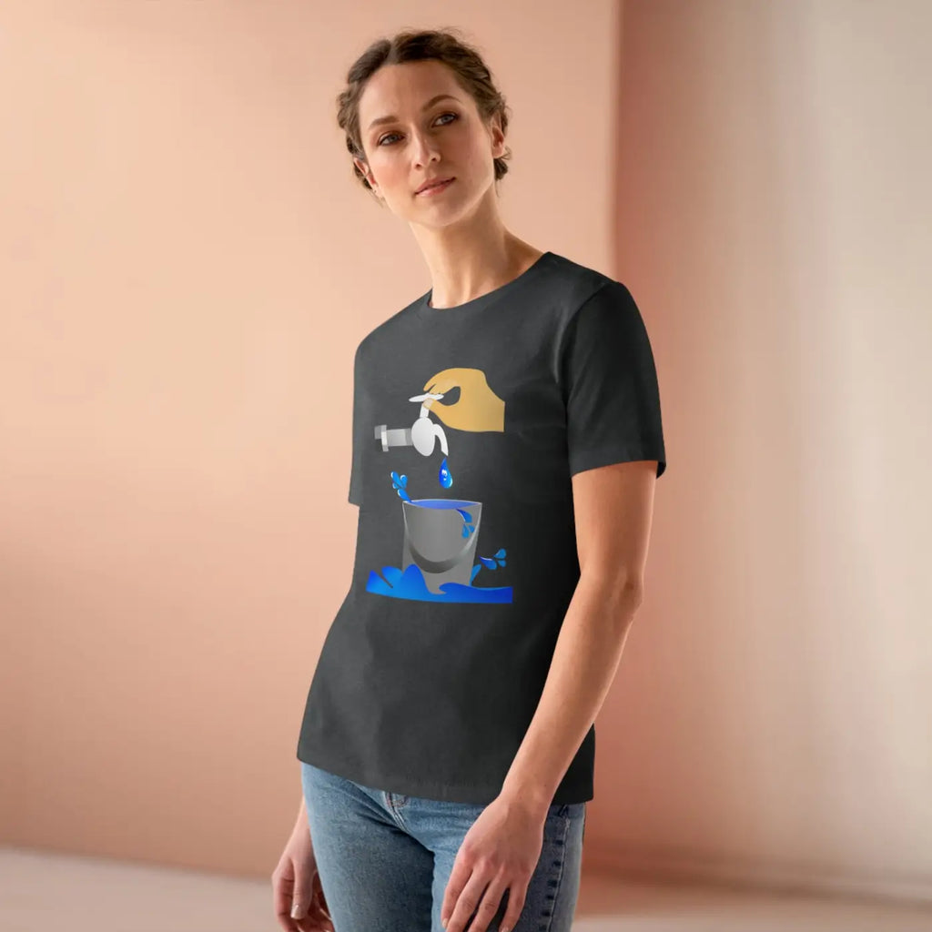 Women's Premium Tee - Eco Save Water Design - DipaliZ