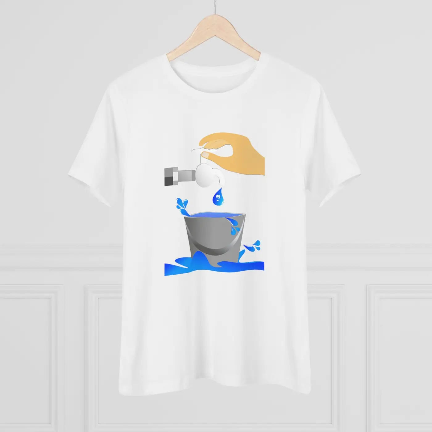 Women's Premium Tee - Eco Save Water Design - DipaliZ