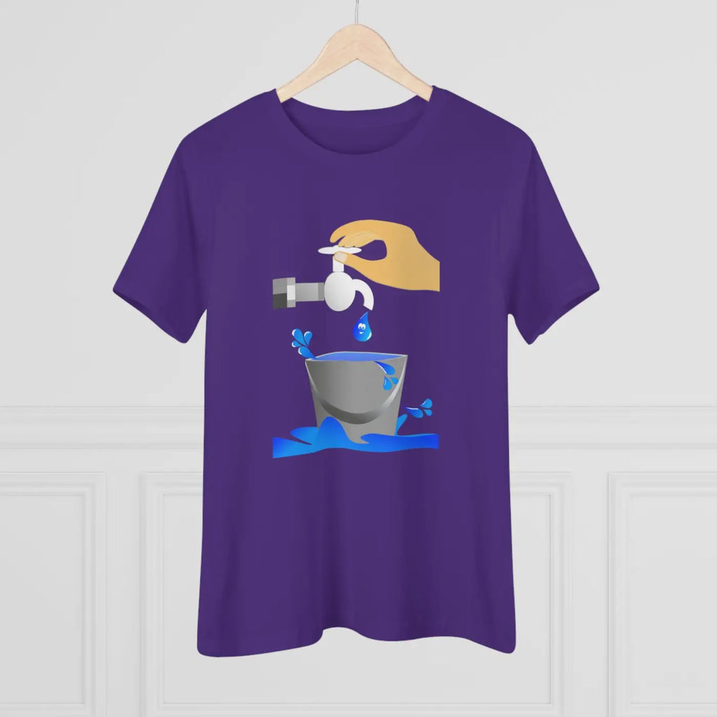 Women's Premium Tee - Eco Save Water Design - DipaliZ